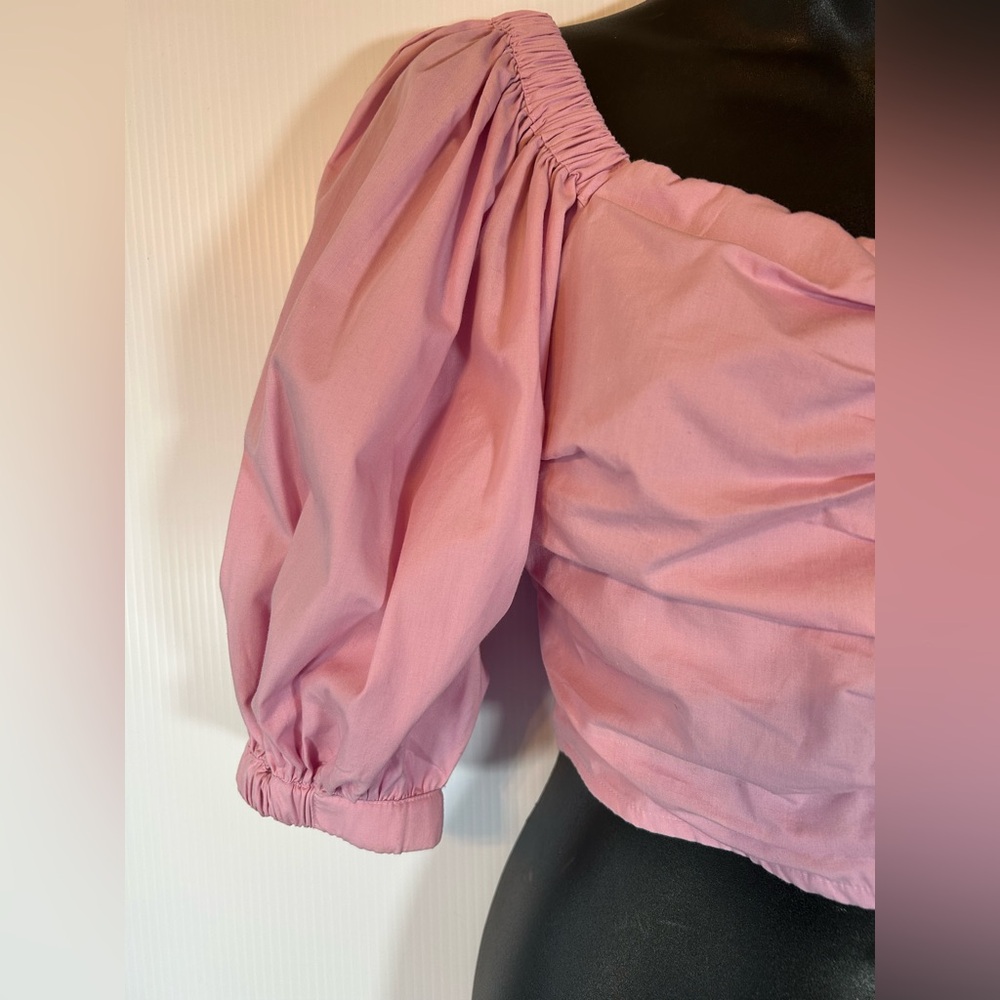 Abercrombie & Fitch Pink Cropped Top Size XS - Picture 8 of 13